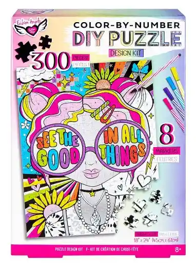Fashion Angels Diy Puzzle Design Kit Color-by-number