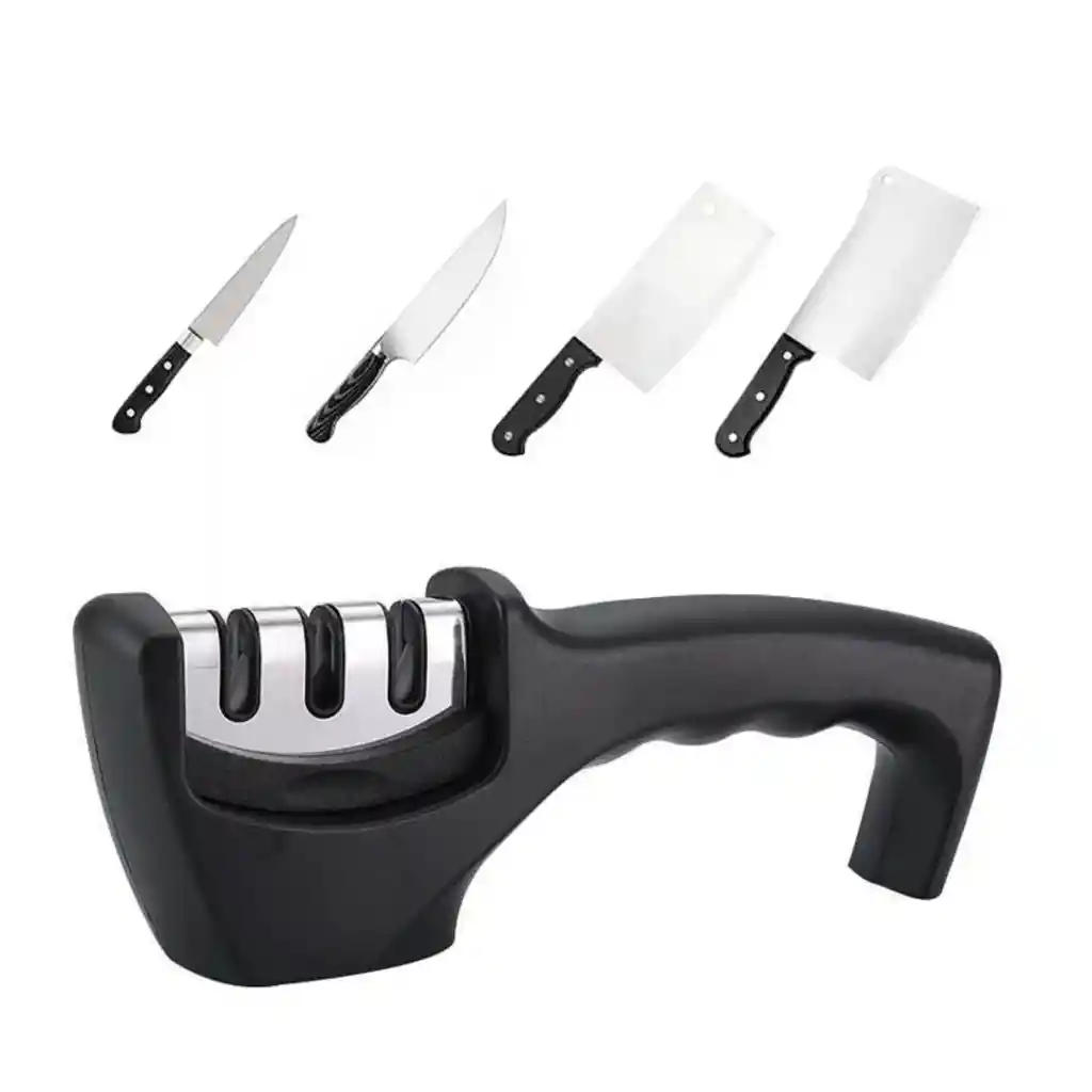 Afilador De Cuchillos Cocina Knife Sharpener 3 Medidas
