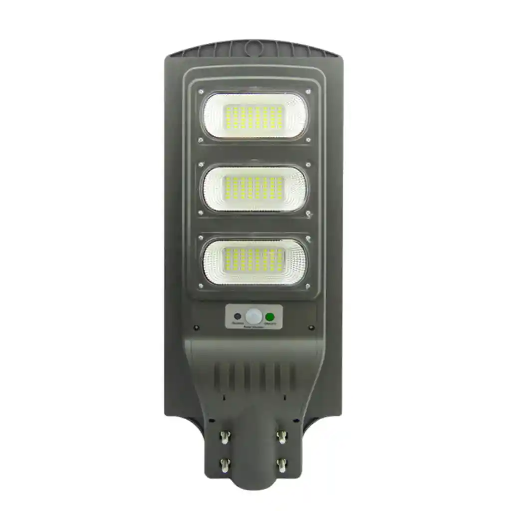 Foco Solar 144 Led 3 Placas 120 Watts Sensor Movimiento