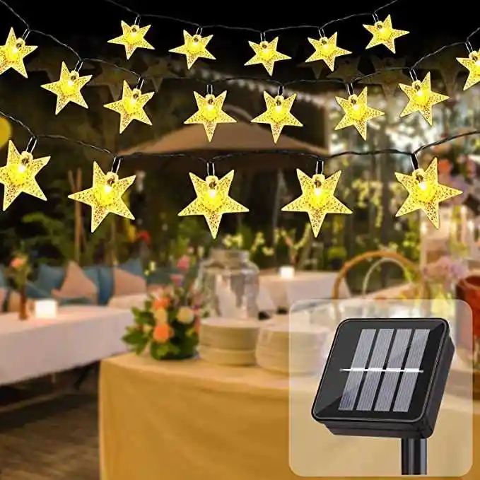 Luces Led Solares Figura De Estrellas