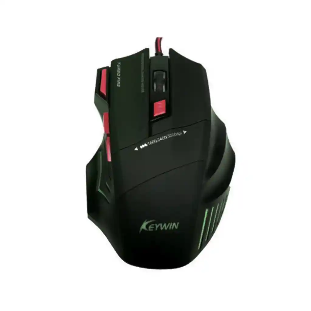 Kit Mouse Gamer Mousepad Ergonomico Rojo