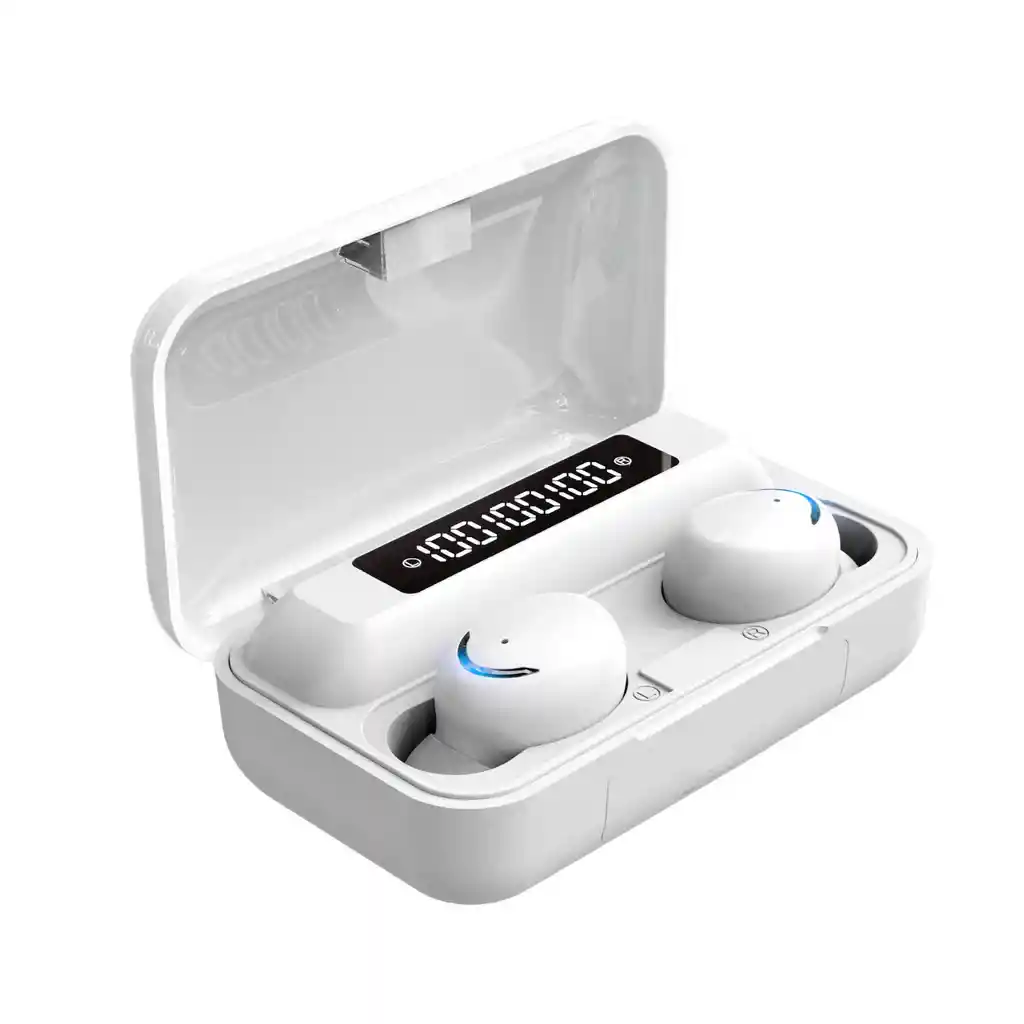 Audifonos True Wireless Bluetooth Indicador Blanco