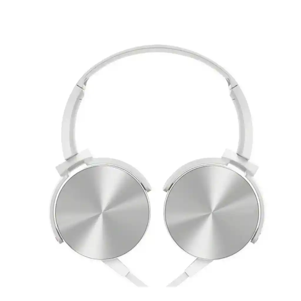 Audifono Extra Bass Microfono 3.5 Mm Plug Estereo Blanco