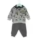 Buzo De Camuflaje Gris Niño 3-6m