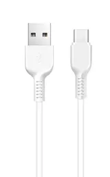 Cable Hoco Usb A Tipo C X20 Carga Rapida 3a 2 Mt Blanco
