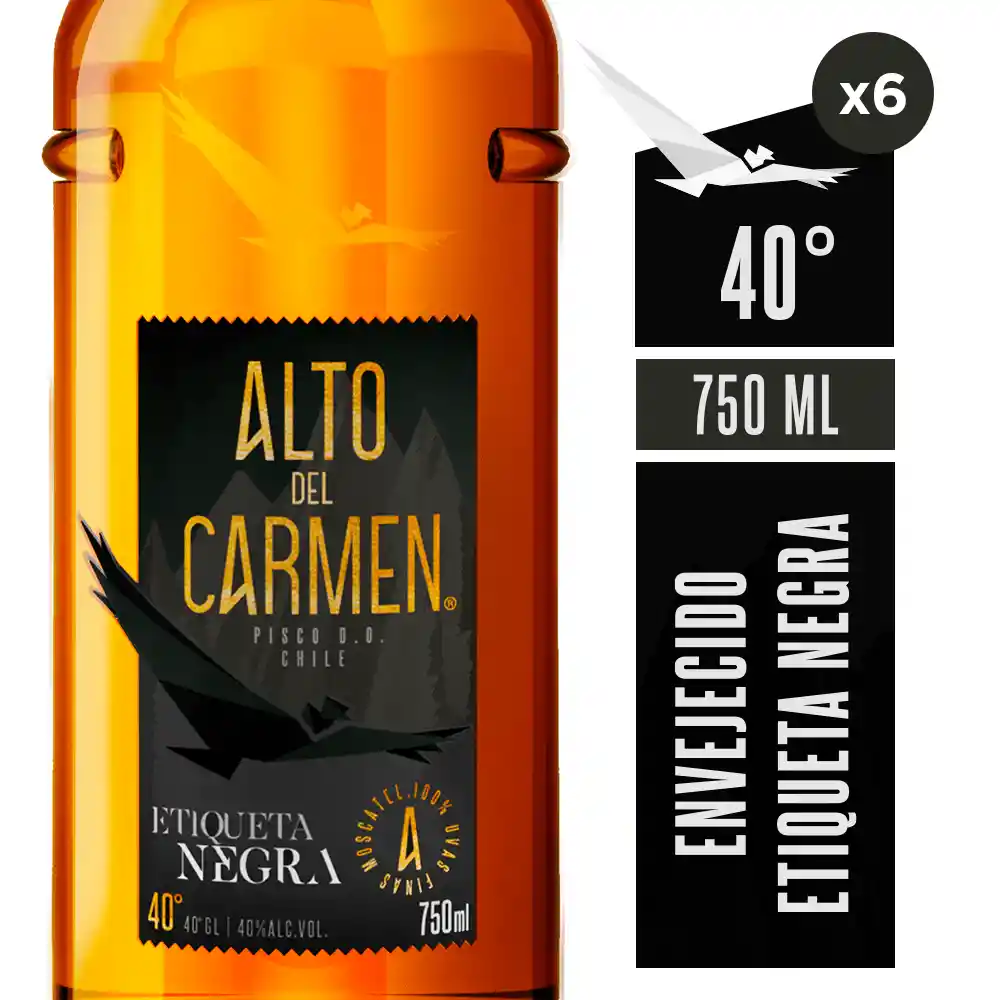 Alto Del Carmen 750ml Etiqueta Negra