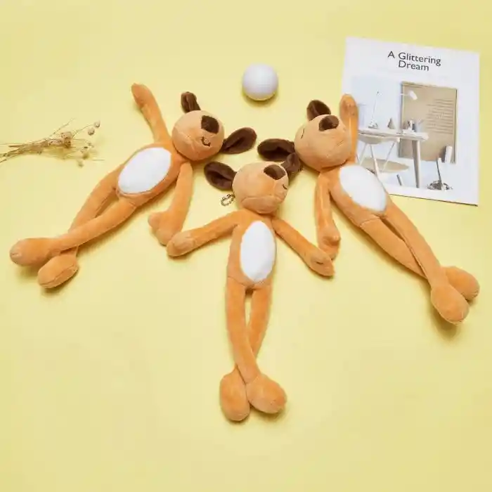 Peluche De Apego Para Bebes Diseño Perrito De Felpa Patas Largas