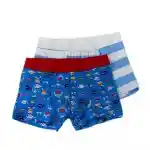 Set De Boxer Estampados Celeste 6t