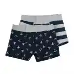 Set De Boxer Estampados Gris 6t