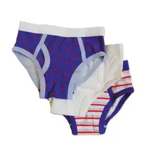 Set De 3 Calzoncillos Niño Azul 6t