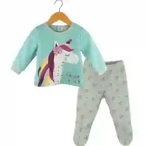 Pijama De Franela Unicorno 18-24m