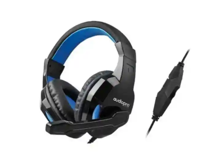 Audifonos - Audiopro Ap02016 Gamer Ps4 C/ Microfono 3.5mm Blue