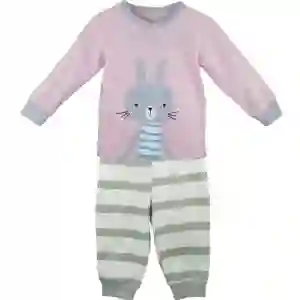 Pijama De Algodón Conejo Niña 2t