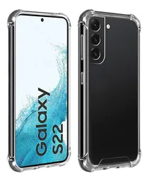 Carcasa Para Samsung S22 Transparente Con Bordes Reforzados