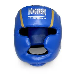 Cabezal Casco Protector Para Box Boxeo Azul L