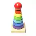 Torre Apilable De Madera Montessori Para Bebés Y Niños