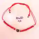 Pulsera Roja Con Ojo De Tigre