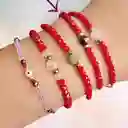 Pulsera Roja Con Ojo De Tigre