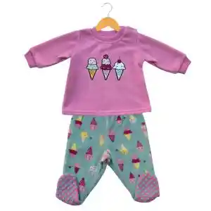 Pijama De Polar Barquillos 6-9m