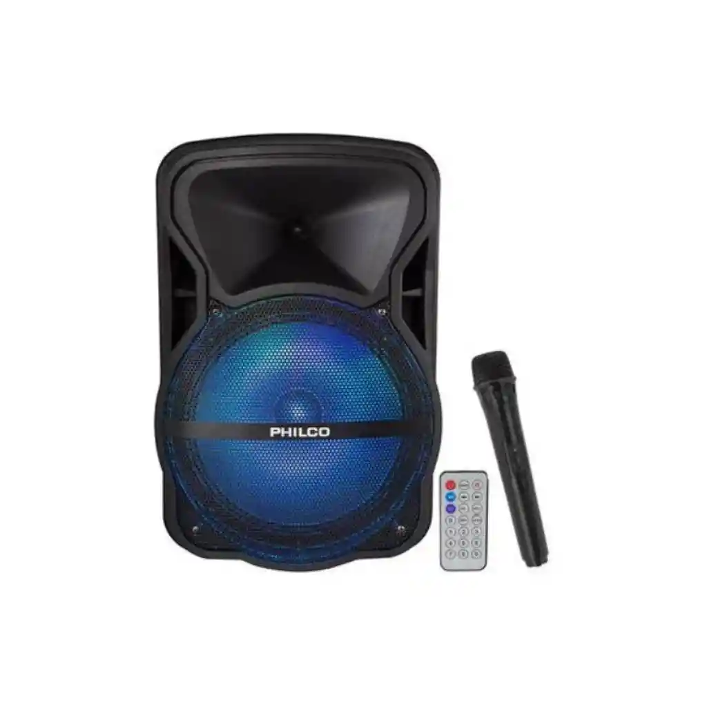 Parlante Karaoke Bt Doble 12 Pulgadas Philco 759bk