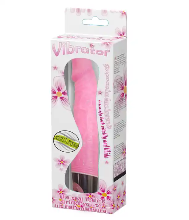 Vibrador Multivelocidad 24 Cms - Color Rosa