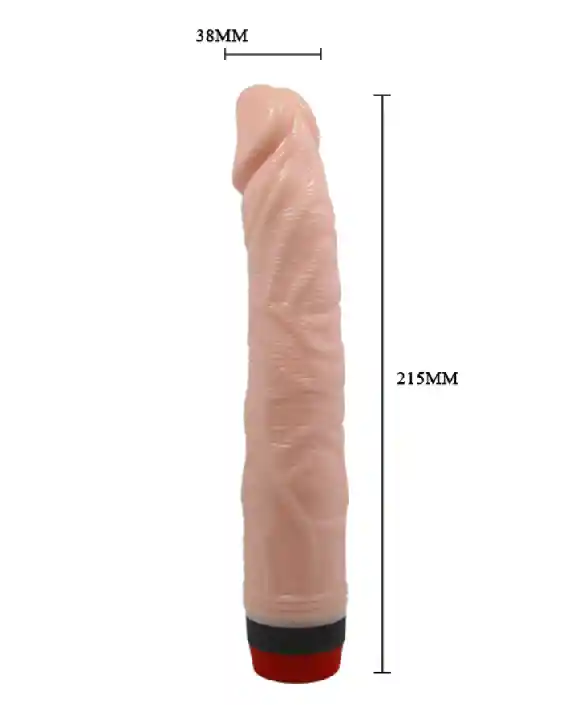 Vibrador Realistico Multivelocidad 21,5 Cms