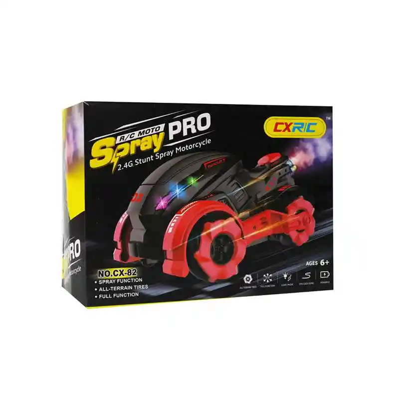 Spray Pro Moto A Control Remoto Con Efecto Turbo Humo