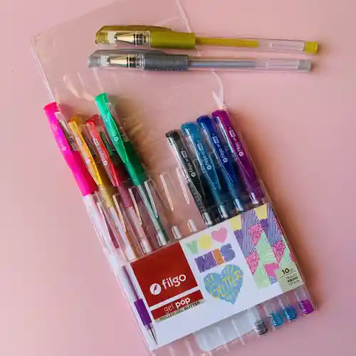 Lapices Roller Gel Filgo Trazo Fino