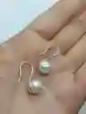 Ros Pendientes Plata Fina 925 Perlas Naturales Agua Dulce