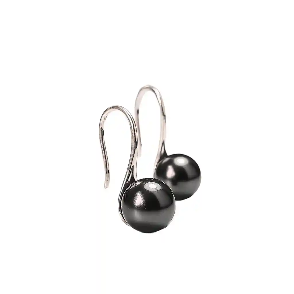 Aros Pendientes Plata Fina 925 Perlas Naturales Agua Dulce