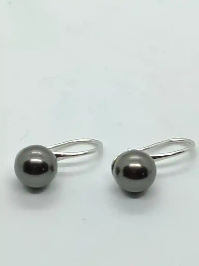 Aros Pendientes Plata Fina 925 Perlas Naturales Agua Dulce