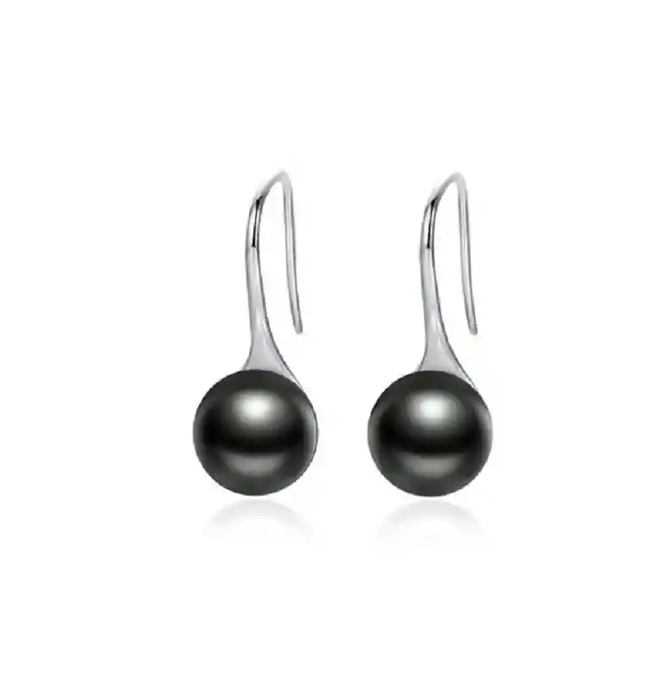 Aros Pendientes Plata Fina 925 Perlas Naturales Agua Dulce