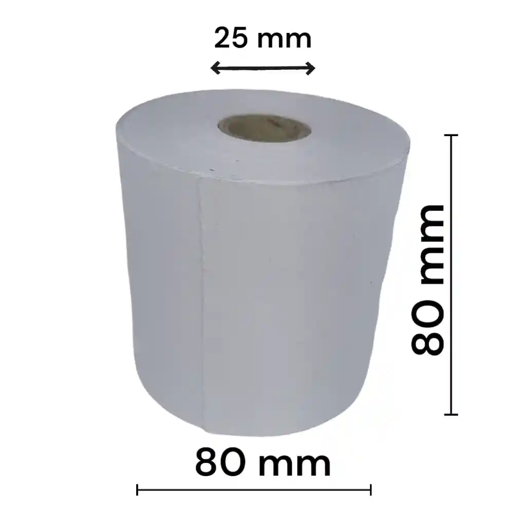 5 Rollo Papel Térmico 80mm X 80 Mm