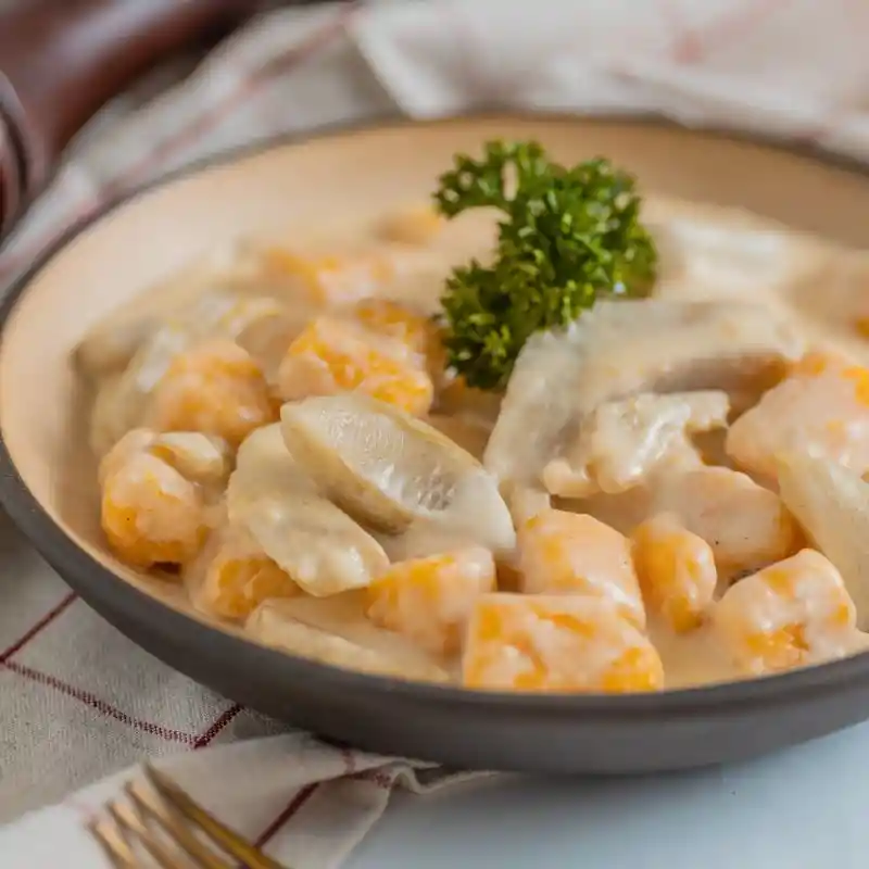 Ñoquis De Calabaza Con Salsa De Alcachofas Y Salvia, Marca Tremus