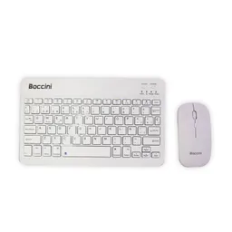 Teclado Con Mouse Bluetooh Boccini Blanco