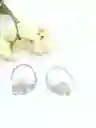 Aros Argollas Elefante Minimalista Suerte Plata Chapado Oro