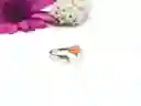 Anillo Ajustable Pez Naranja Mar Plata 925 Amor Al Mar Love