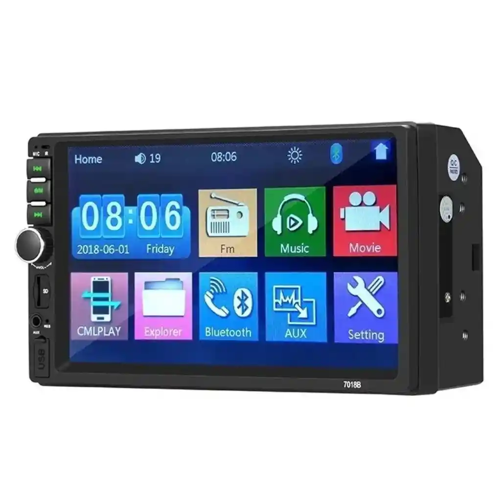 Radio Auto 2 Din Mirror Link Bt Pantalla Tactil Mp5