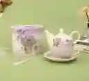 Set De Tetera Con Taza Y Plato Con Caja Modelo A