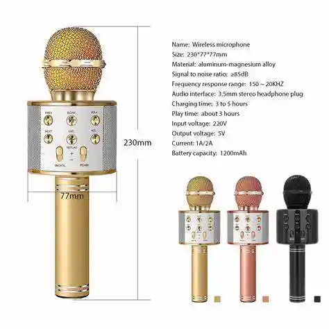 Micrófono Inalámbrico Bluetooth (ws-858)