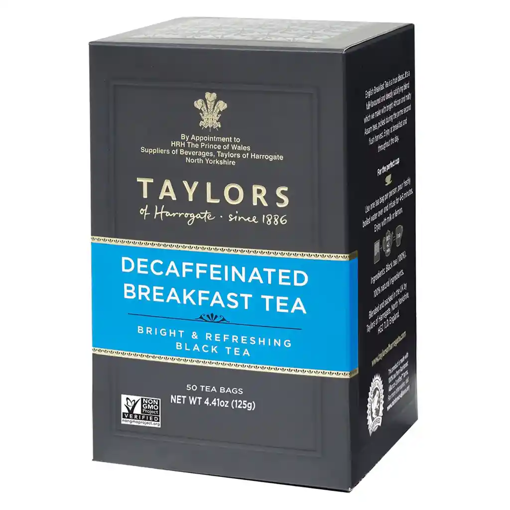 Té Taylors Descafeinado Breakfast Caja De 20 Bolsitas