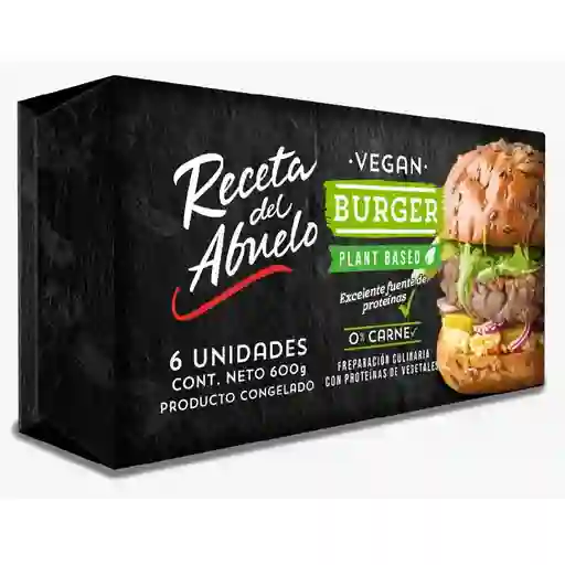 Receta Del Abuelo Pack Vegan Burger6 Un De 100 G