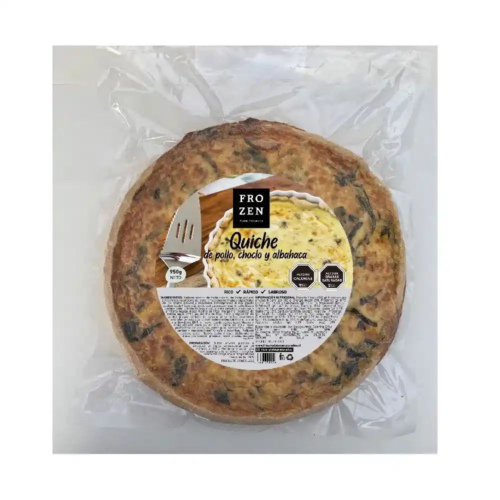 Quiche Pollo Y Choclo Fro Zen