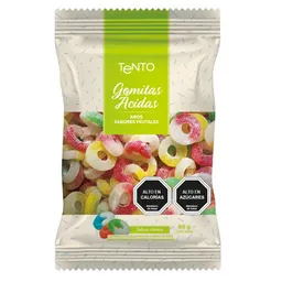 Frutales Gomitas Acidas Tento Aros Sabores