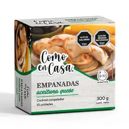 Empanadas Como En Casa Aceituna Queso 10 Un Caja 300 G