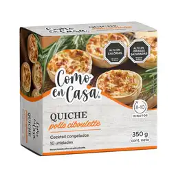 Quiche Cocktail Como En Casa Pollo Ciboulette 10 Un Caja 350 G