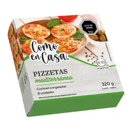 Pizzetas Como En Casa Mediterránea 8 Un Caja 320 G