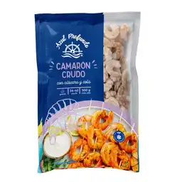 Camarón Crudo Azul Profundo Con Cáscara 36/40 Bolsa