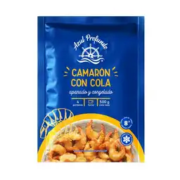 Camarón Apanado Azul Profundo Con Cola Bolsa
