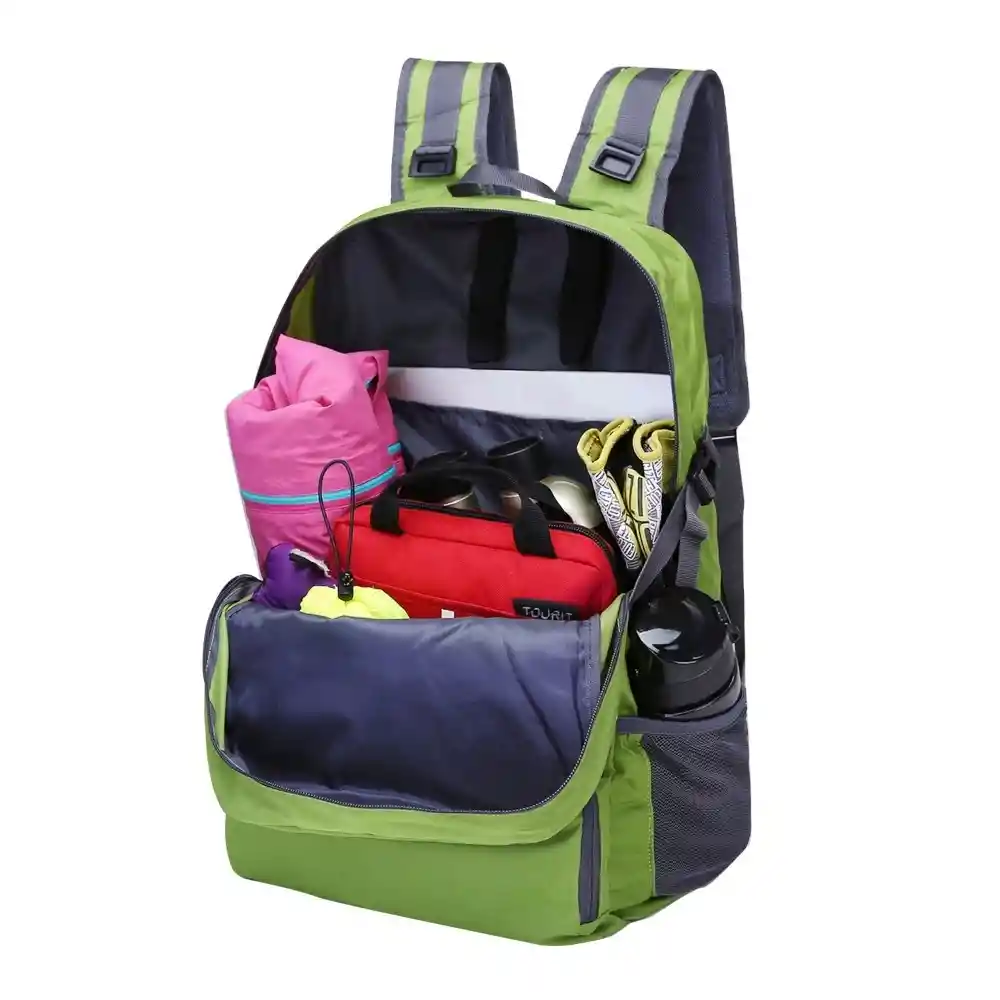 Tourit Mochila Para Senderismo Plegable De 35l - Verde